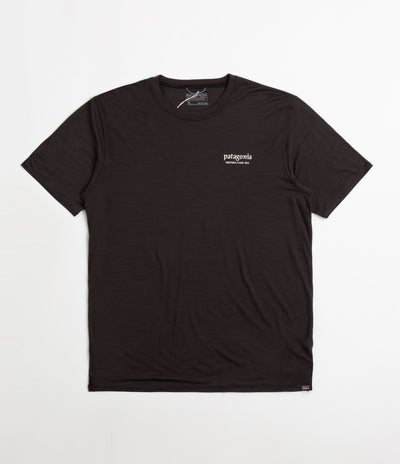 Patagonia Cap Cool Merino Graphic T-Shirt - Heritage Header: Black