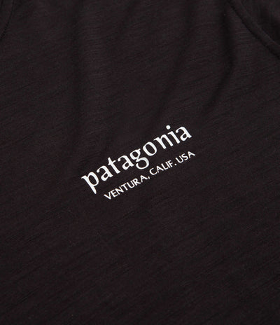 Patagonia Cap Cool Merino Graphic T-Shirt - Heritage Header: Black