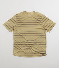 Patagonia Cap Cool Trail Shirt - Furrow Stripe: Moray Khaki