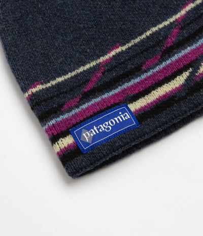 Patagonia Cinder Beanie - Mountain Minded Geo: Smolder Blue