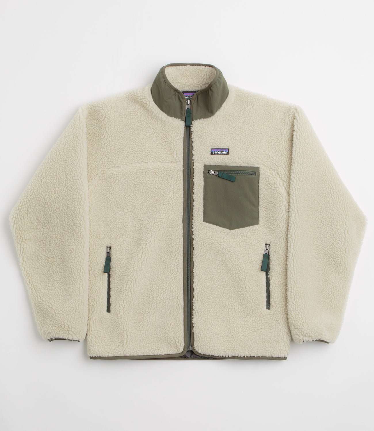 Patagonia Classic Retro-X Jacket - Dark Natural / Basin Green
