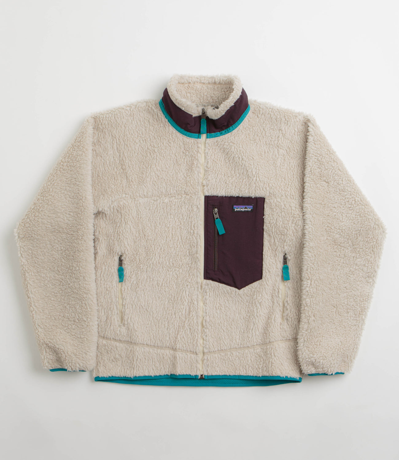 Patagonia Classic Retro X Jacket Natural Obsidian Plum Flatspot