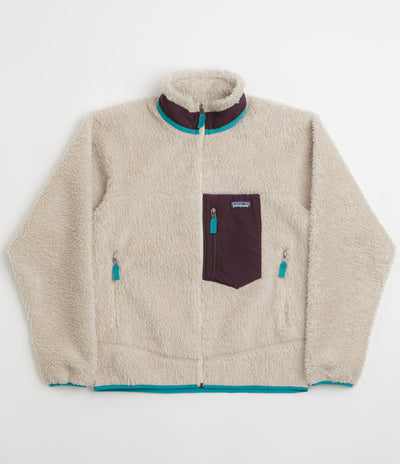 Patagonia Classic Retro-X Jacket in Natural and Obsidian Plum