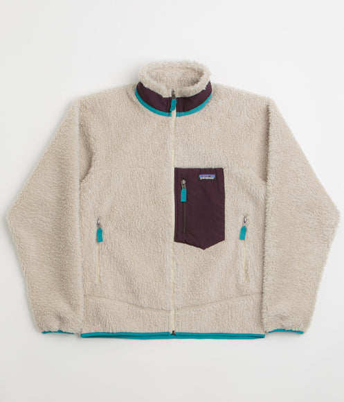 Patagonia Classic Retro-X Jacket - Natural / Obsidian Plum