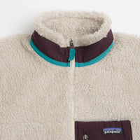 Patagonia Classic Retro-X Jacket in Natural and Obsidian Plum thumbnail