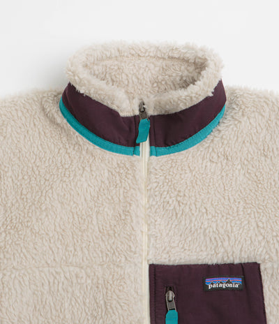 Patagonia Classic Retro-X Jacket in Natural and Obsidian Plum