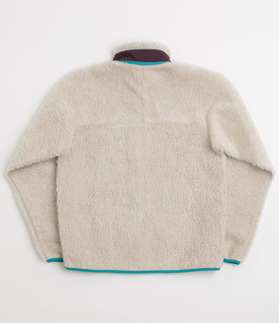 Patagonia Classic Retro-X Jacket in Natural and Obsidian Plum