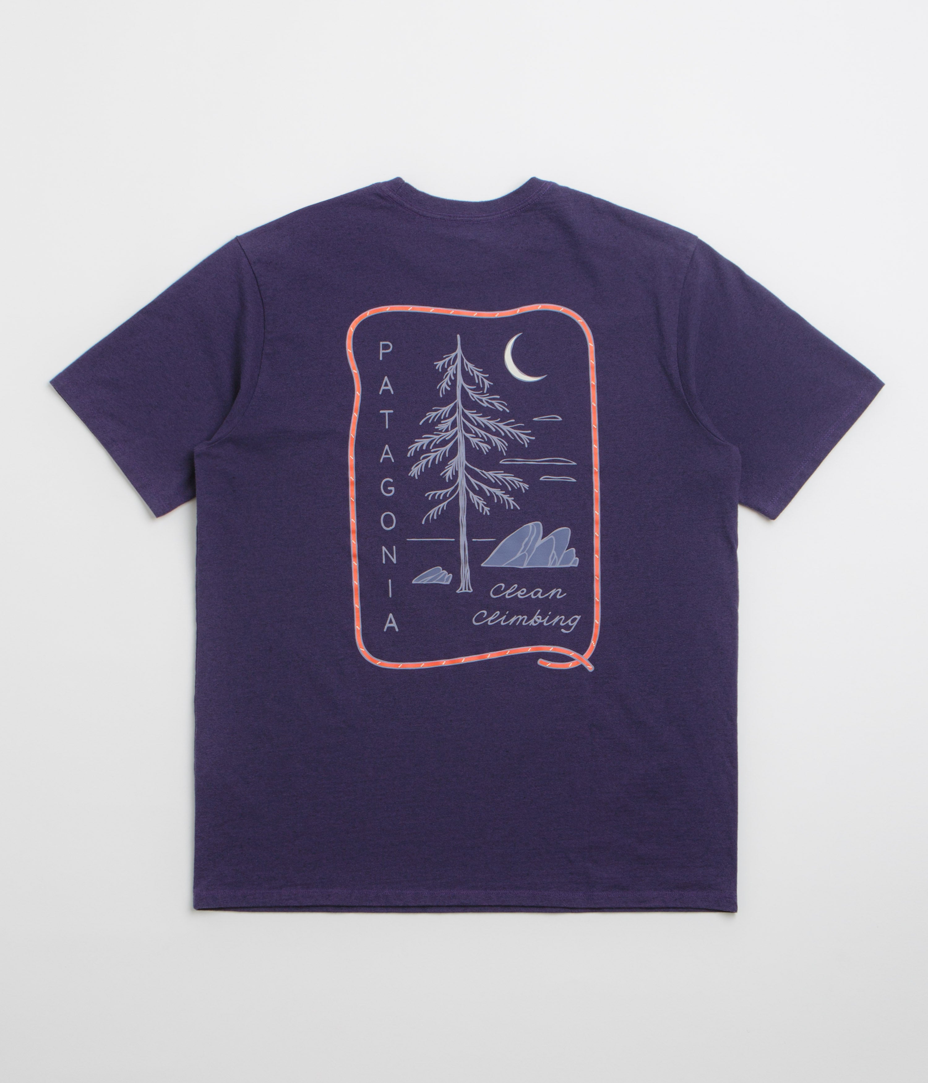 Patagonia Clean Climb Roots Responsibili-Tee T-Shirt in Plummet Purple