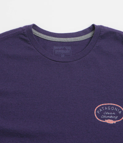 Patagonia Clean Climb Roots Responsibili-Tee T-Shirt - Plummet Purple