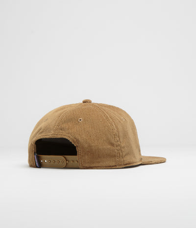 Patagonia Corduroy Cap in 95 Oval Logo: Coriander Brown