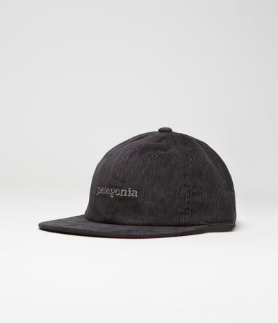 Patagonia Corduroy Cap - Text Logo: Ink Black