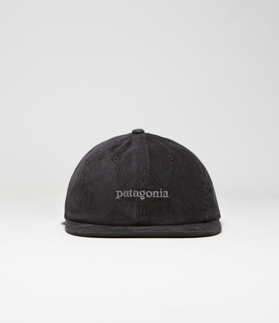 Patagonia Corduroy Cap - Text Logo: Ink Black