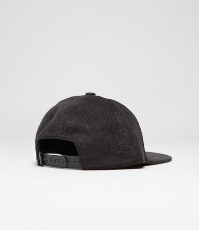 Patagonia Corduroy Cap - Text Logo: Ink Black