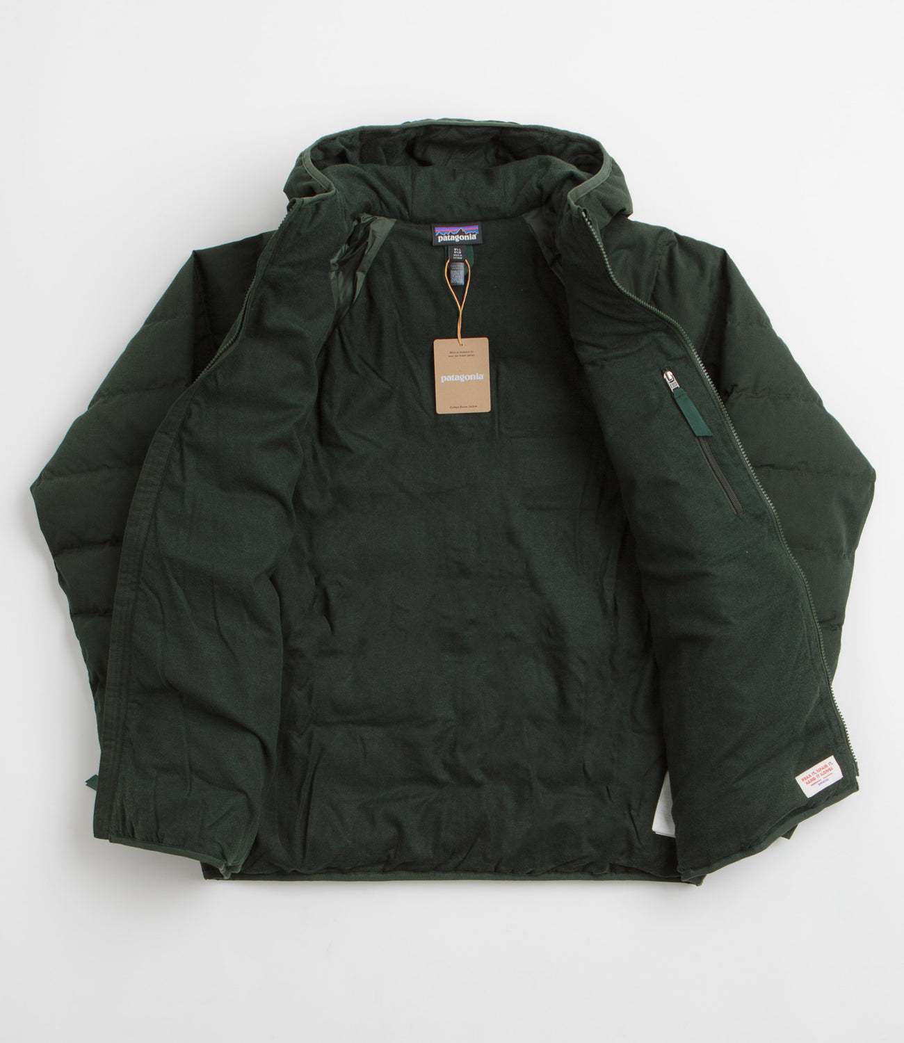 Patagonia Cotton Down Jacket - Old Growth Green | Flatspot