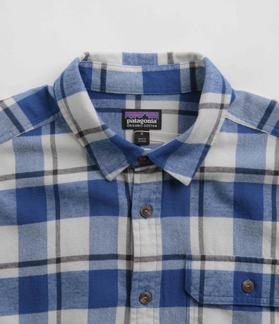 Patagonia Cotton in Conversion Fjord Flannel Shirt in Captain: Endless Blue