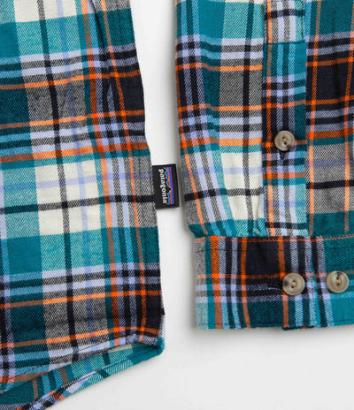 Patagonia Cotton in Conversion Fjord Flannel Shirt - Lavas: Belay Blue