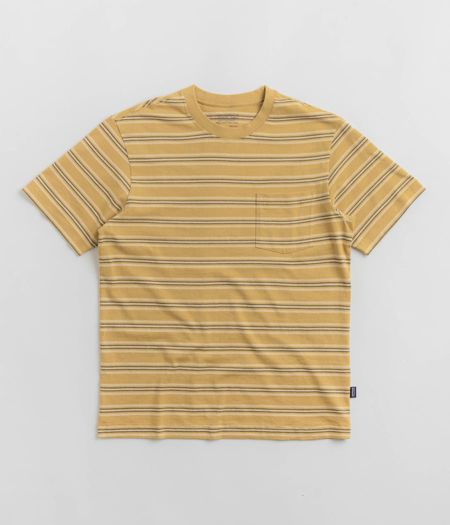 adidas workout t-shirt - Found Stripe: Pufferfish Gold