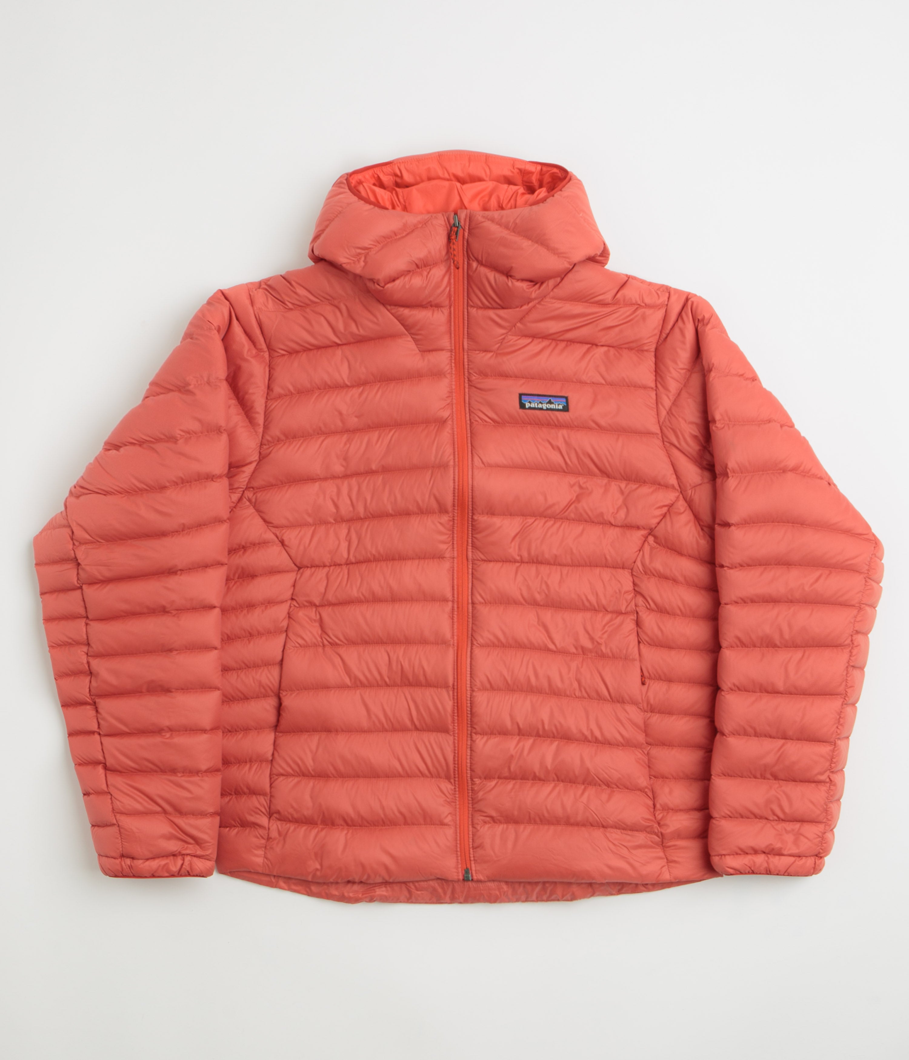 Patagonia Down Sweater Hoodie Jacket in Amanita Red
