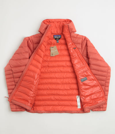 Patagonia Down Sweater Hoodie Jacket in Amanita Red