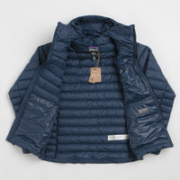 Patagonia Down Sweater Hoodie Jacket in New Navy thumbnail