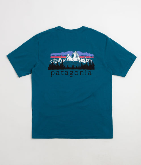 Patagonia Fitz Roy Foothills T-Shirt - Glacial Blue