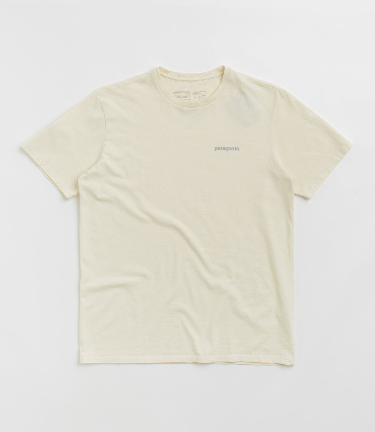 Patagonia Fitz Roy Icon Responsibili Tee T Shirt Birch White Flatspot