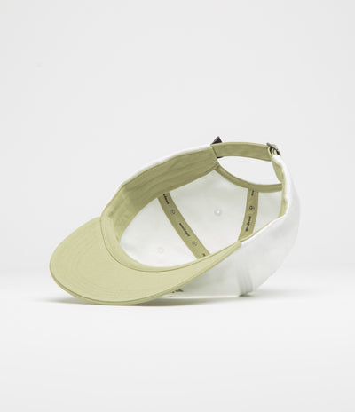 Patagonia Fitz Roy Icon Trad Cap in Text Logo: Birch White and Gumtree Green