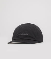 Patagonia Fitz Roy Icon Trad Cap in Text Logo: Ink Black