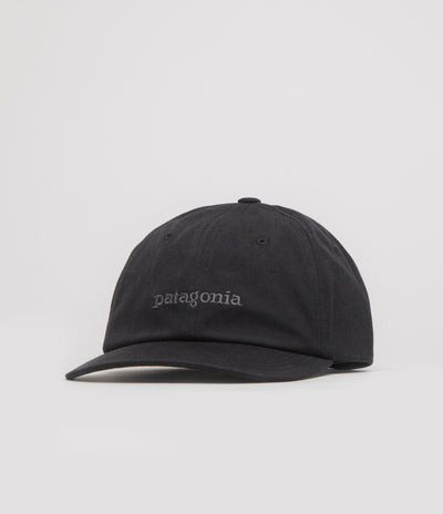 Patagonia Fitz Roy Icon Trad Cap in Text Logo: Ink Black