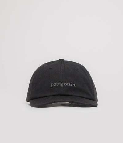 Patagonia Fitz Roy Icon Trad Cap in Text Logo: Ink Black