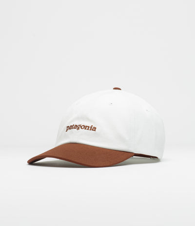 Patagonia Fitz Roy Icon Trad Cap in Text Logo: Dried Vanilla
