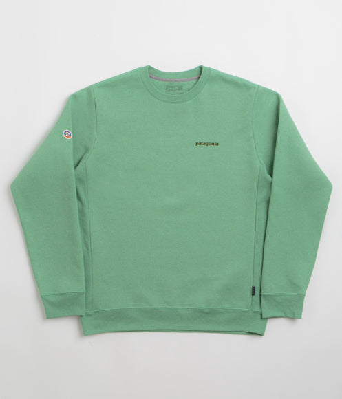 Patagonia Fitz Roy Icon Uprisal Crewneck Sweatshirt - Ellwood Green