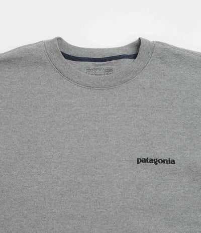 Patagonia Fitz Roy Icon Uprisal Crewneck Sweatshirt - Gravel Heather