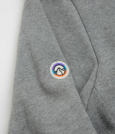 Patagonia Fitz Roy Icon Uprisal Crewneck Sweatshirt - Gravel Heather