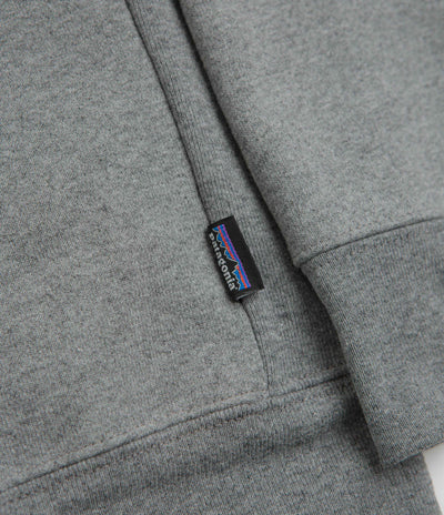 Patagonia Fitz Roy Icon Uprisal Crewneck Sweatshirt - Gravel Heather