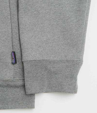 Patagonia Fitz Roy Icon Uprisal Crewneck Sweatshirt - Gravel Heather