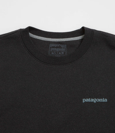Patagonia Fitz Roy Icon Uprisal Crewneck Sweatshirt - Ink Black