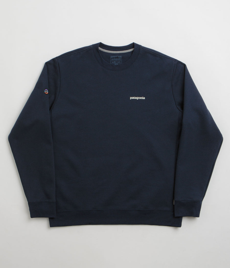 Patagonia Fitz Roy Icon Uprisal Crewneck Sweatshirt in New Navy