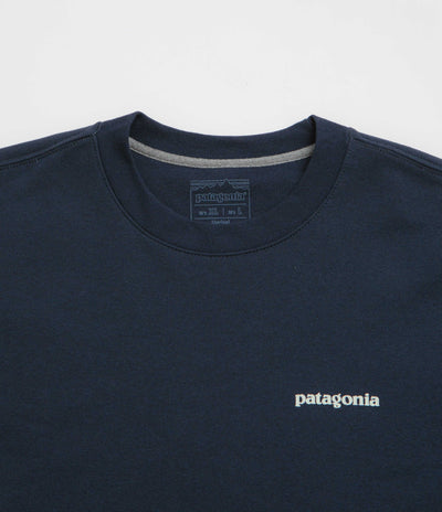 Patagonia Fitz Roy Icon Uprisal Crewneck Sweatshirt in New Navy