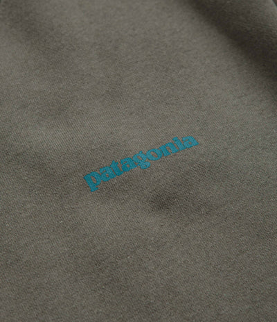 Patagonia Fitz Roy Icon Uprisal Crewneck Sweatshirt - Sleet Green