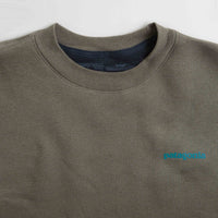 Patagonia Fitz Roy Icon Uprisal Crewneck Sweatshirt - Sleet Green thumbnail