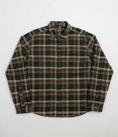 Patagonia Fjord Flannel Shirt - Cozy Cabin: Treeline Green