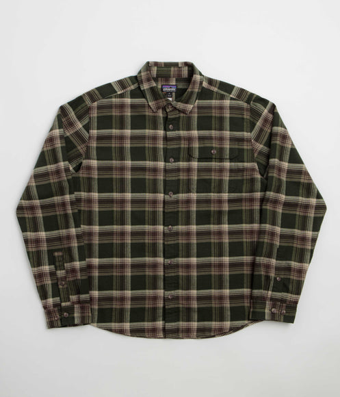 Patagonia Fjord Flannel Shirt - Cozy Cabin: Treeline Green