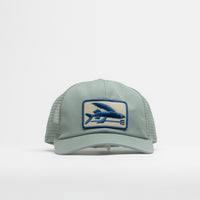 Patagonia Flying Fish Relaxed Trucker Cap - Cover Green thumbnail