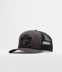 Patagonia Flying Fish Relaxed Trucker Cap in Ink Black