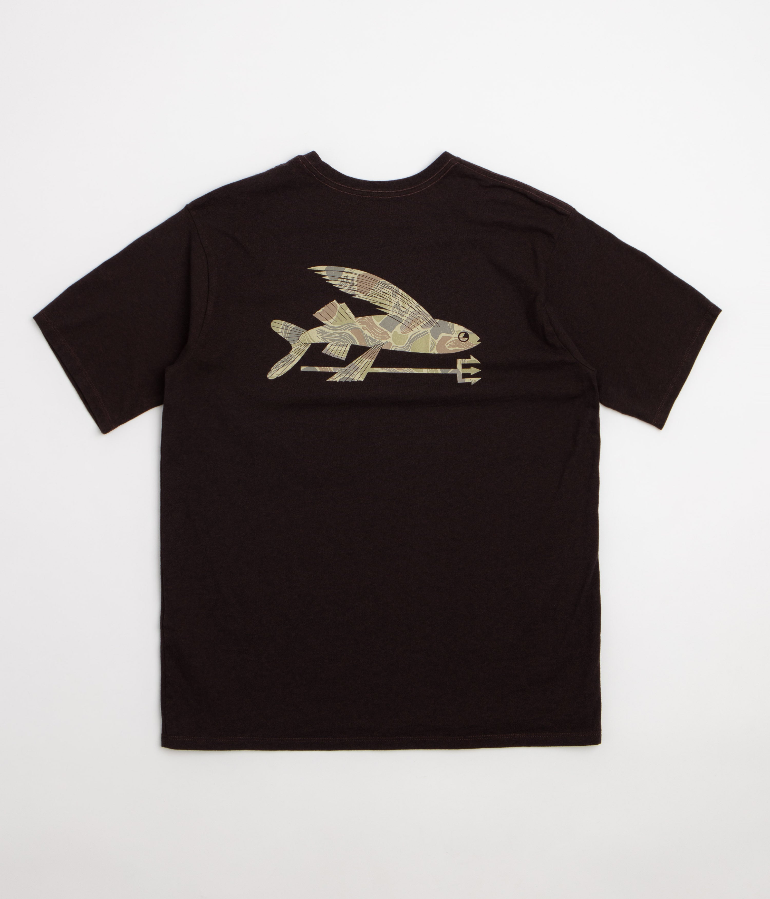 Patagonia Flying Fish Responsibili-Tee T-Shirt - Den Brown: Coastal Edge