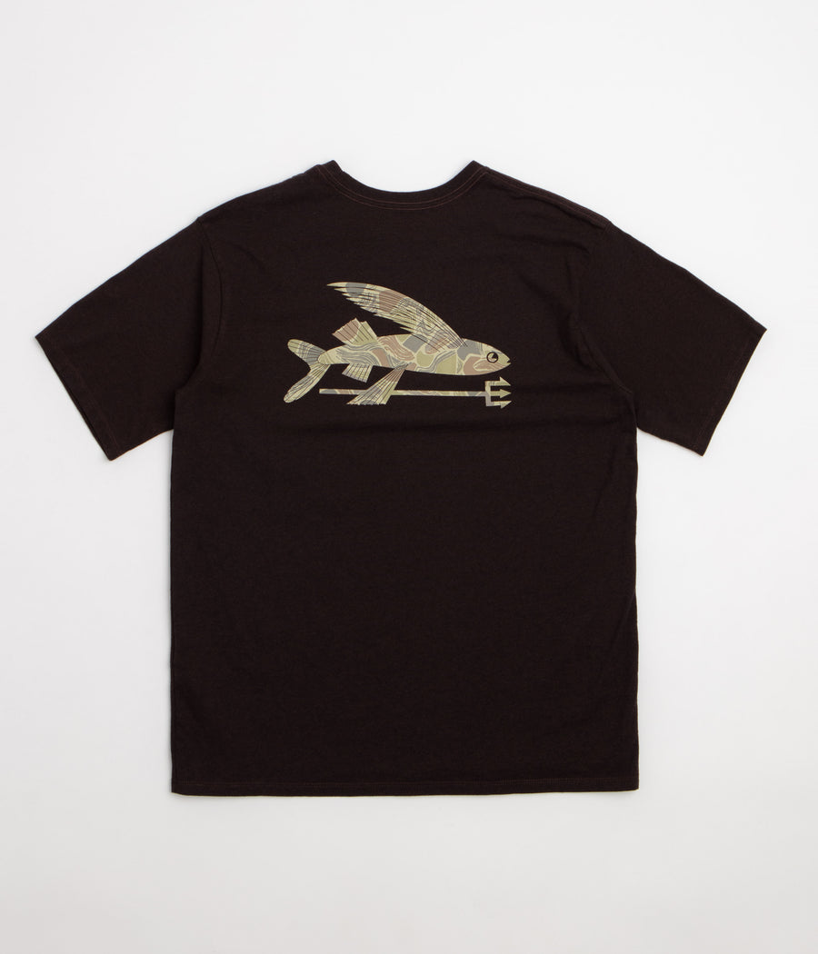Patagonia Flying Fish Responsibili-Tee T-Shirt - Den Brown: Coastal Edge