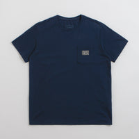 Patagonia Flying Fish Tides Organic Pocket T-Shirt in New Navy thumbnail