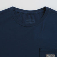 Patagonia Flying Fish Tides Organic Pocket T-Shirt in New Navy thumbnail