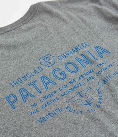 Patagonia Forge Mark Responsibili-Tee T-Shirt - Gravel Heather